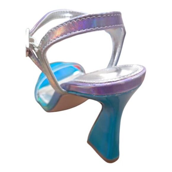 New Madden Girl womens DiscoHeeled Sandal - Pastel Multi Metallic – Size: 5.5 - Picture 11 of 15